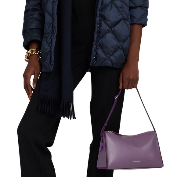 Manu Atelier Gorgeous Full Size Prism Bag Purple NWT - Picture 7 of 10